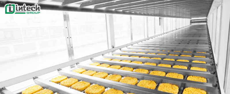 Quy trình dây chuyền máy sản xuất mì ăn liền