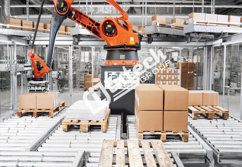 Hệ thống Robot Palletizing bốc xếp hàng hóa tự động