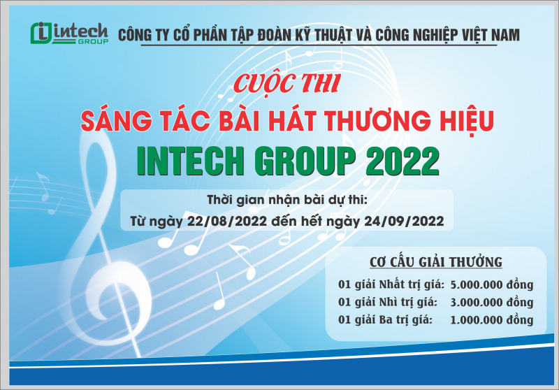 Intech Group phát động cuộc thi sáng tác bài hát thương hiệu công ty