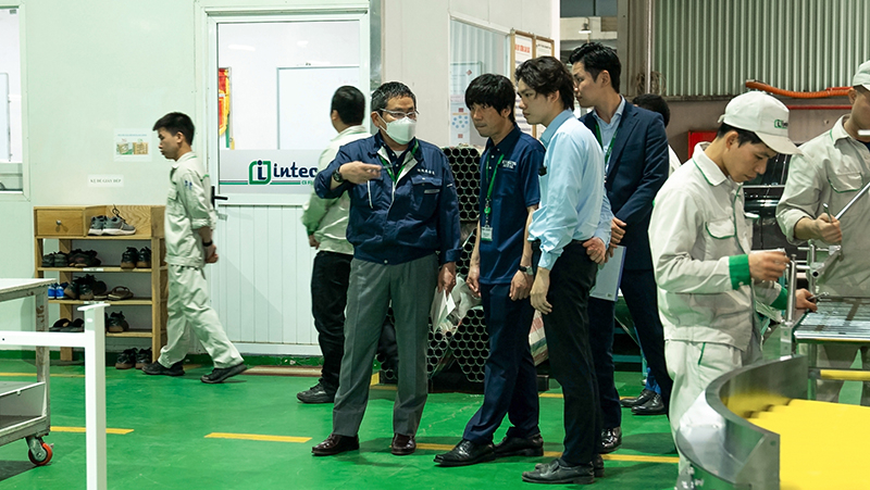 Nhà máy Intech Group đón tiếp đoàn khách hàng đến từ Osaka Nhật Bản