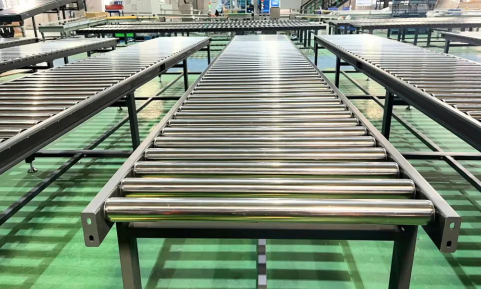 Băng tải con lăn chuyển thùng carton