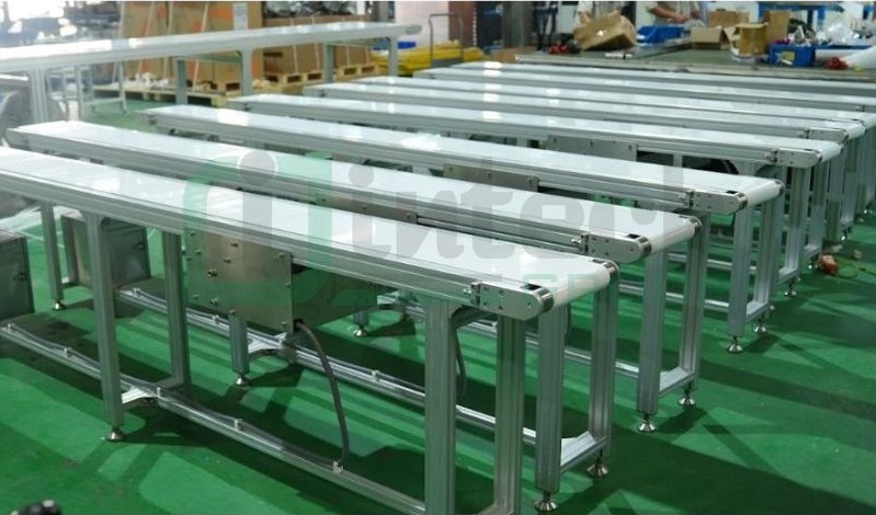 Băng tải khung nhôm định hình dễ dàng lắp đặt
