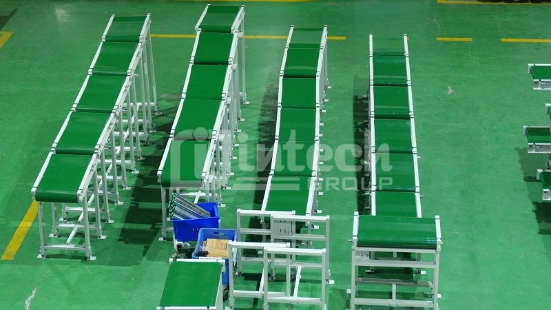 Băng tải pvc xanh