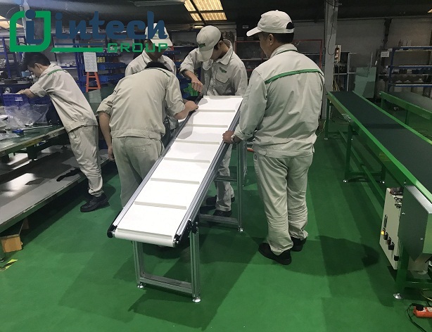 Băng tải PVC dán gân Băng tải PVC dán gân