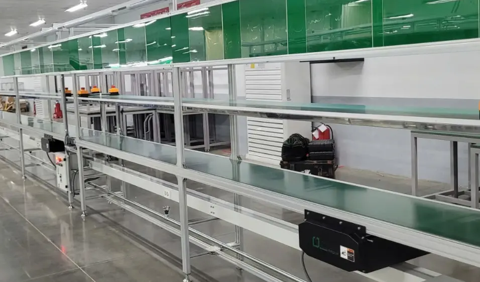Băng tải PVC lắp ráp linh kiện