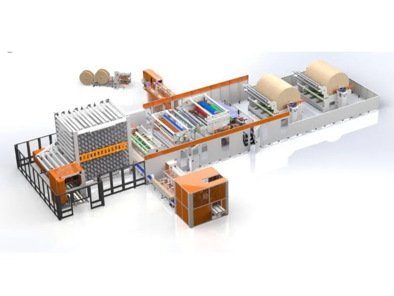 Embossed paper making machine Embossed paper making machine