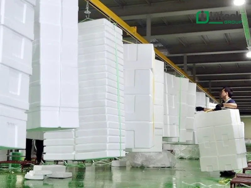 Foam box production line details