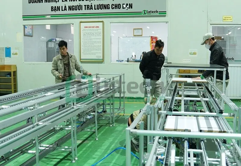 Printer assembly line Printer assembly line