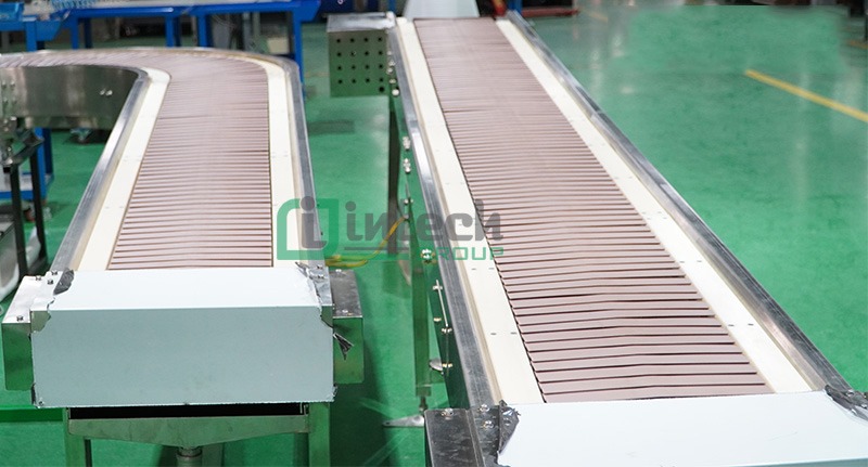 Straight plastic chain conveyor Straight plastic chain conveyor