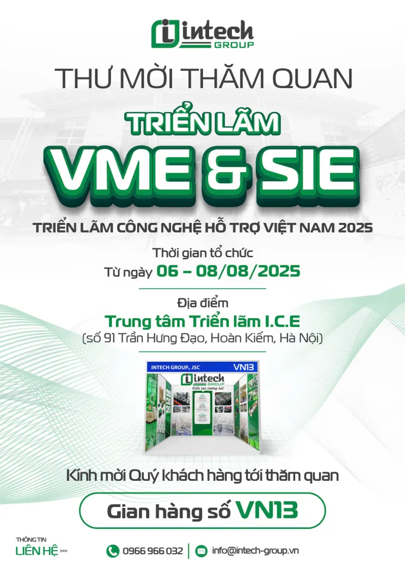 Thư mời tham quan gian hàng của Intech Group tại triển lãm SME&SIE 2025
