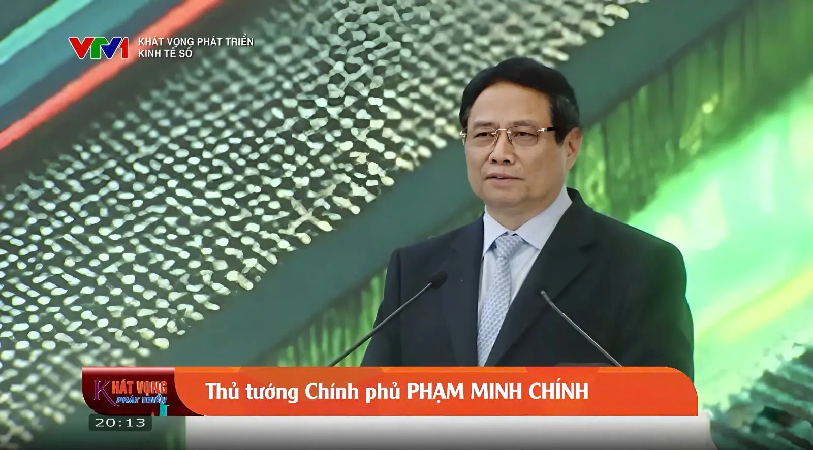 Thủ tưởng Phạm Minh Chính phát biểu tại bản tin Khát vọng phát triển