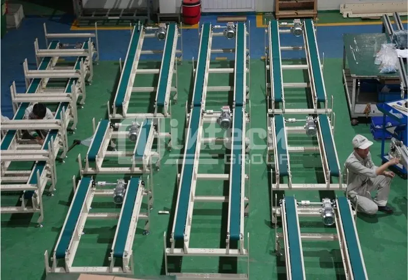 Washing machine assembly, testing and packaging line