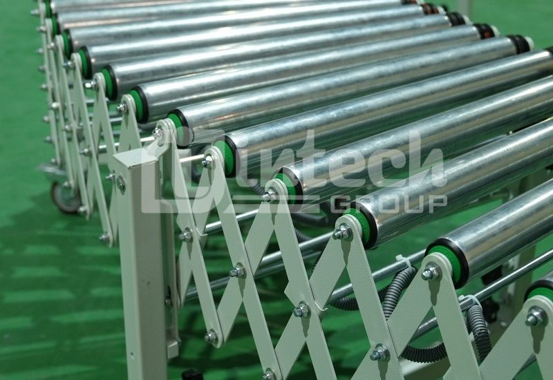 Băng tải con lăn xếp
